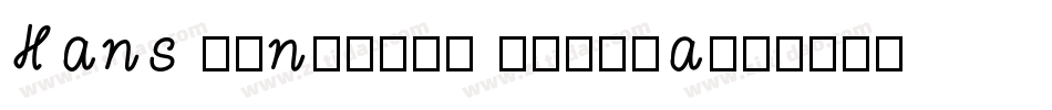 Hans Kendrick Regula字体转换